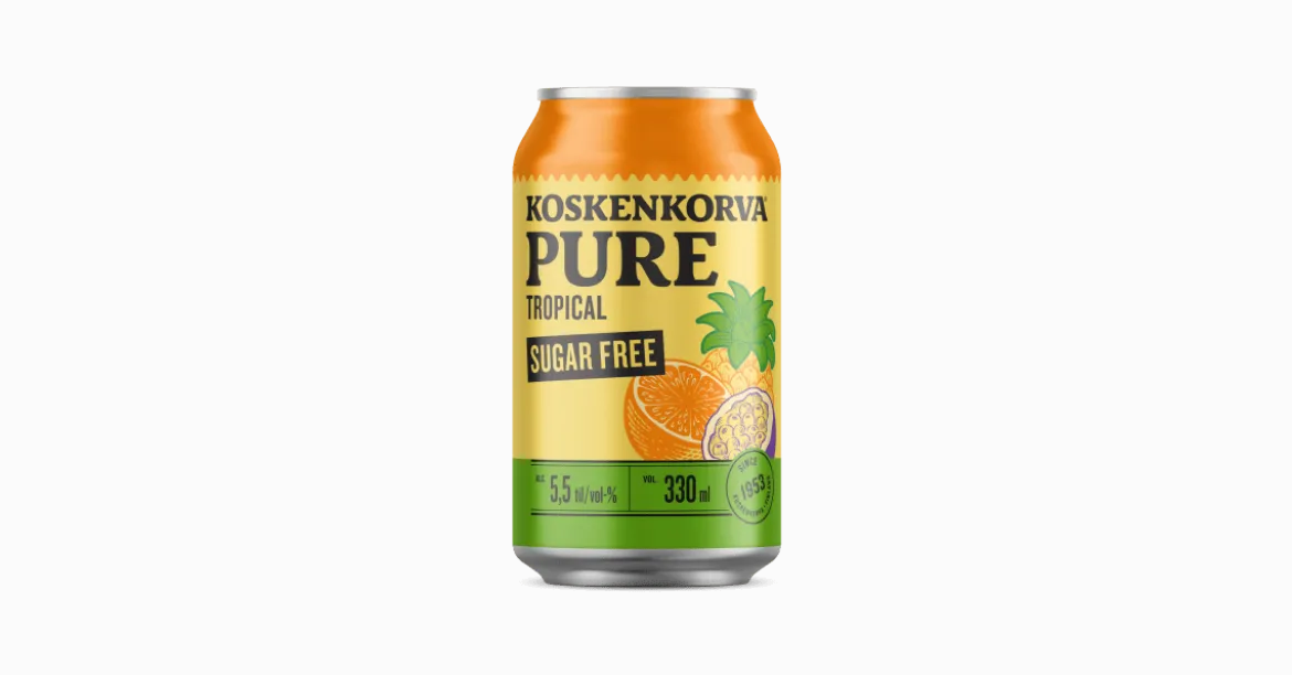 Koskenkorva Pure Tropical Sugar Free 5,5%