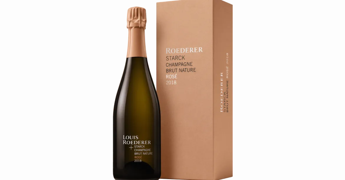 Louis Roederer et Starck Rosé Champagne Brut Nature 2018